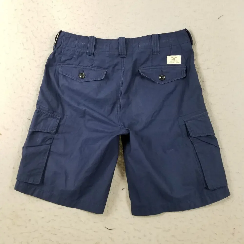 Polo Ralph Lauren Cargo Shorts Mens 31‎ Utility Canvas Pockets Rugged Outdoor
